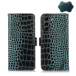 Custodia per telefono in pelle di vacchetta di coccodrillo, For Nokia X100, For OPPO Reno7 4G Global/F21 Pro 4G, For Xiaomi Redmi 10A / 9C, For Samsung Galaxy F23 5G / M23, For Samsung Galaxy M53 5G, For Samsung Galaxy S21 FE 5G