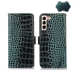 Custodia per telefono in pelle di vacchetta di coccodrillo, For Xiaomi 12 Pro, For Samsung Galaxy S22+ 5G, For Samsung Galaxy S22 Ultra 5G, For Samsung Galaxy S22 5G