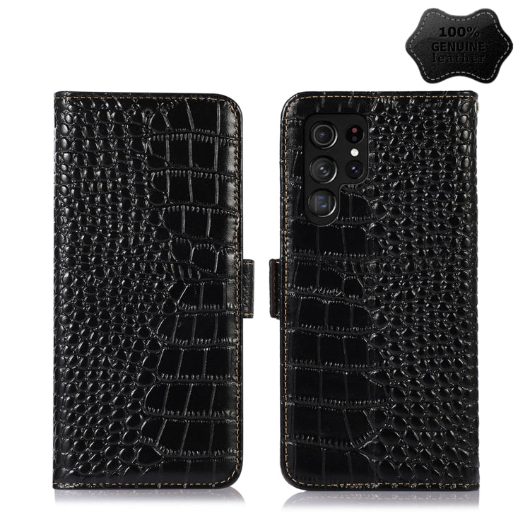 Custodia per telefono in pelle di vacchetta di coccodrillo, For Xiaomi 12 Pro, For Samsung Galaxy S22+ 5G, For Samsung Galaxy S22 Ultra 5G, For Samsung Galaxy S22 5G