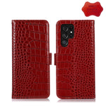 Custodia per telefono in pelle di vacchetta di coccodrillo, For Xiaomi 12 Pro, For Samsung Galaxy S22+ 5G, For Samsung Galaxy S22 Ultra 5G, For Samsung Galaxy S22 5G