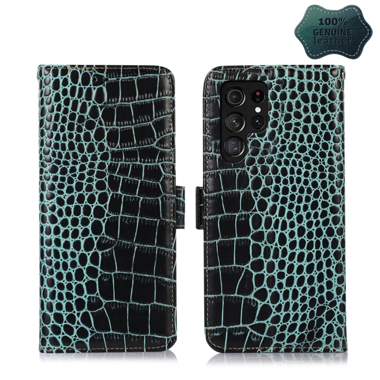 Custodia per telefono in pelle di vacchetta di coccodrillo, For Xiaomi 12 Pro, For Samsung Galaxy S22+ 5G, For Samsung Galaxy S22 Ultra 5G, For Samsung Galaxy S22 5G
