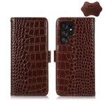 Custodia per telefono in pelle di vacchetta di coccodrillo, For Xiaomi 12 Pro, For Samsung Galaxy S22+ 5G, For Samsung Galaxy S22 Ultra 5G, For Samsung Galaxy S22 5G