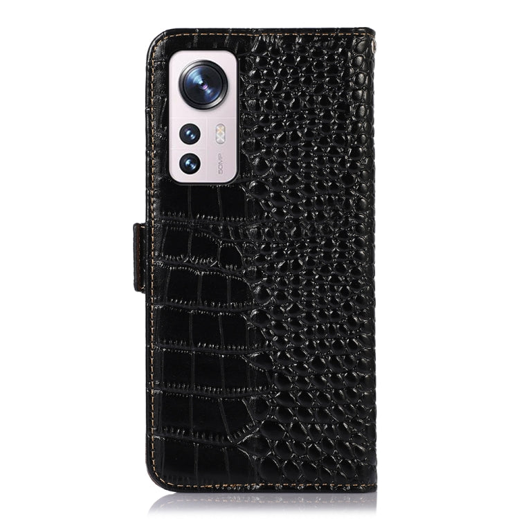 Custodia per telefono in pelle di vacchetta di coccodrillo, For Xiaomi 12 Pro, For Samsung Galaxy S22+ 5G, For Samsung Galaxy S22 Ultra 5G, For Samsung Galaxy S22 5G