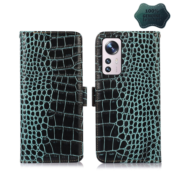 Custodia per telefono in pelle di vacchetta di coccodrillo, For Xiaomi 12 Pro, For Samsung Galaxy S22+ 5G, For Samsung Galaxy S22 Ultra 5G, For Samsung Galaxy S22 5G