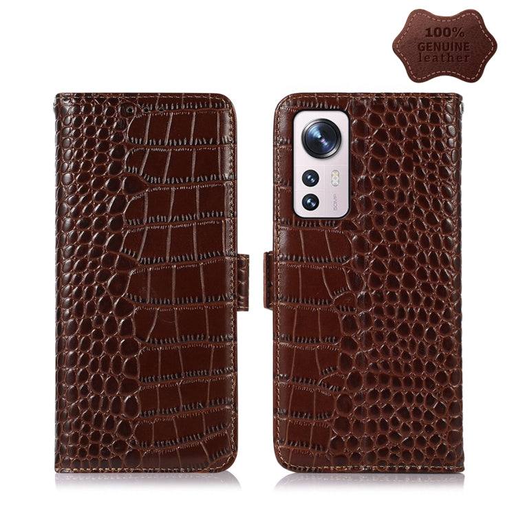 Custodia per telefono in pelle di vacchetta di coccodrillo, For Xiaomi 12 Pro, For Samsung Galaxy S22+ 5G, For Samsung Galaxy S22 Ultra 5G, For Samsung Galaxy S22 5G