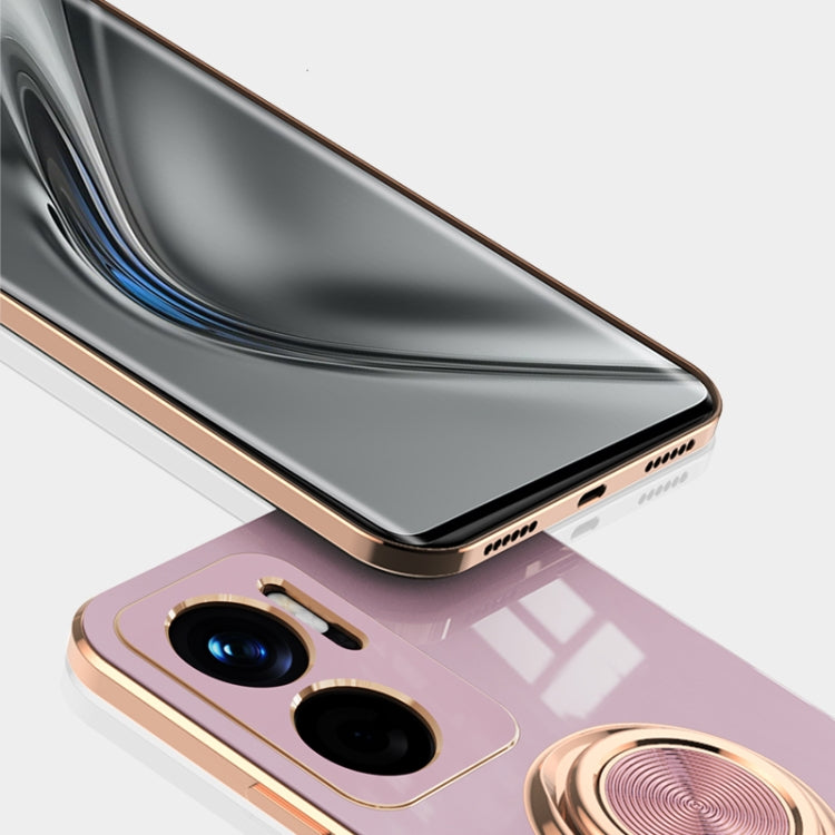 Custodia protettiva in silicone a copertura totale galvanica 6D con supporto per anello magnetico, For Google Pixel 7, For Google Pixel 7 Pro, For Sony Xperia 1 IV, For Sony Xperia 10 IV, For Sony Xperia ACE III, For Xiaomi Redmi Note 11E
