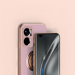 Custodia protettiva in silicone a copertura totale galvanica 6D con supporto per anello magnetico, For Google Pixel 7, For Google Pixel 7 Pro, For Sony Xperia 1 IV, For Sony Xperia 10 IV, For Sony Xperia ACE III, For Xiaomi Redmi Note 11E
