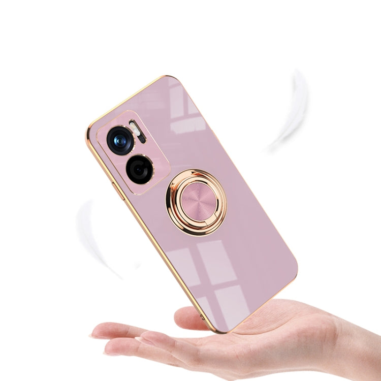 Custodia protettiva in silicone a copertura totale galvanica 6D con supporto per anello magnetico, For Google Pixel 7, For Google Pixel 7 Pro, For Sony Xperia 1 IV, For Sony Xperia 10 IV, For Sony Xperia ACE III, For Xiaomi Redmi Note 11E
