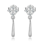 Orecchini da donna con orecchini a bottone in argento sterling S925, Bright(Silver), Bright(Gold)