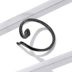 Anello da donna con serpente misterioso in argento sterling S925, Mysterious Snake