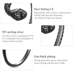 Anello da donna con serpente misterioso in argento sterling S925, Mysterious Snake