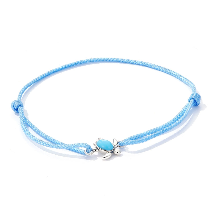 Gioielli da donna con braccialetto in tartaruga blu in argento sterling S925, Blue Turtle