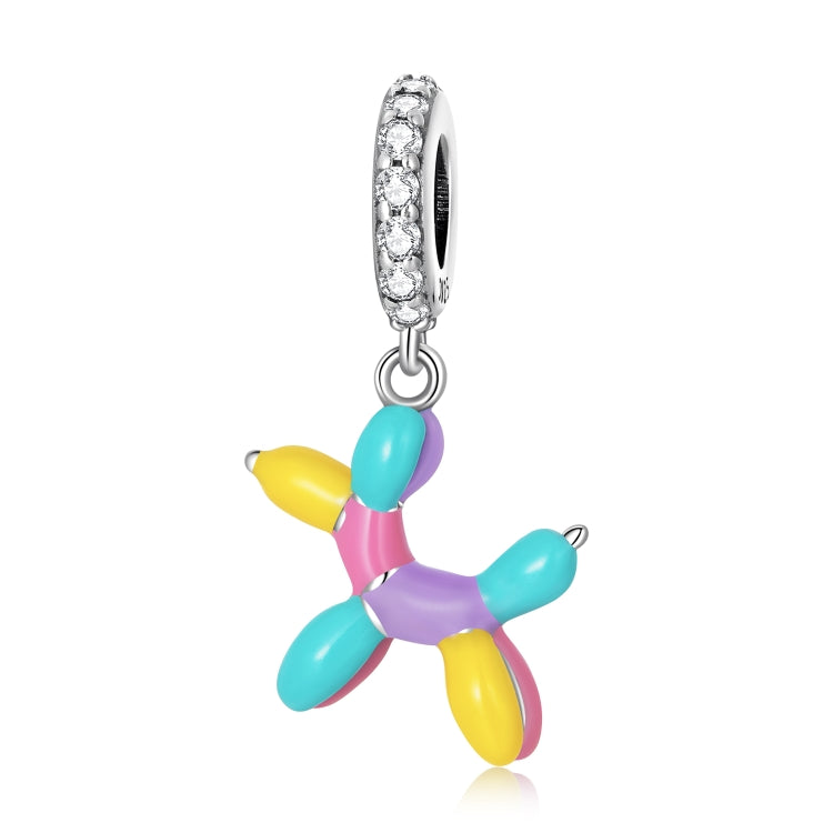 Accessori per collana braccialetto fai-da-te con ciondolo a forma di palloncino in argento sterling S925, Balloon Puppy