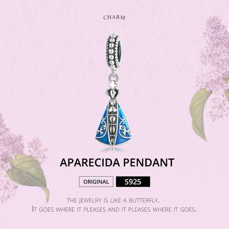 Accessori per collana braccialetto fai-da-te con ciondolo Vergine di Aparecida in argento sterling S925, Virgin Of Aparecida