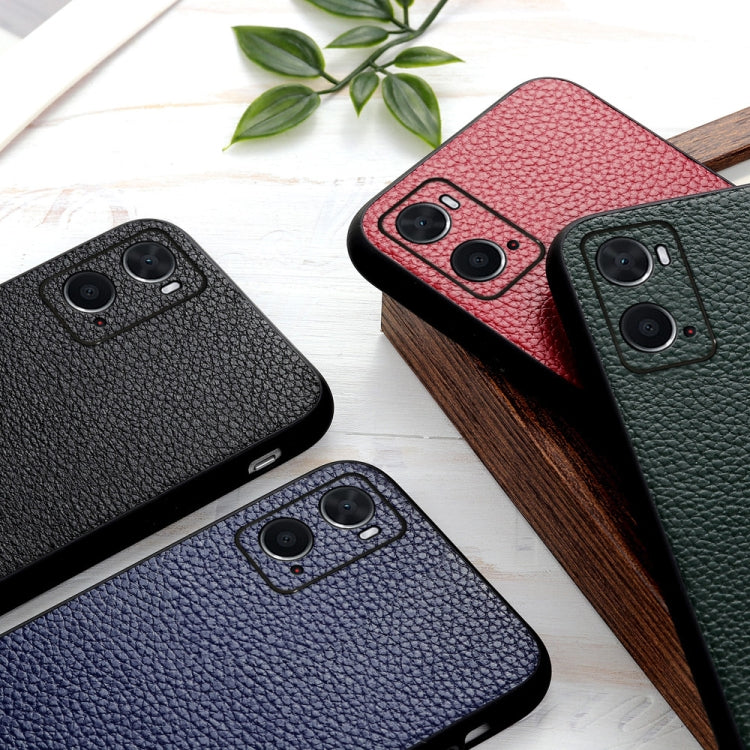 Custodia per telefono in vera pelle con texture Litchi, For OPPO A16, For OPPO A76, For vivo X80 Pro, For Samsung Galaxy M33 5G