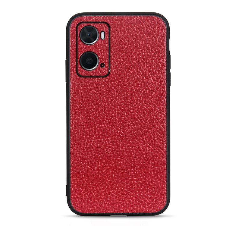 Custodia per telefono in vera pelle con texture Litchi, For OPPO A16, For OPPO A76, For vivo X80 Pro, For Samsung Galaxy M33 5G