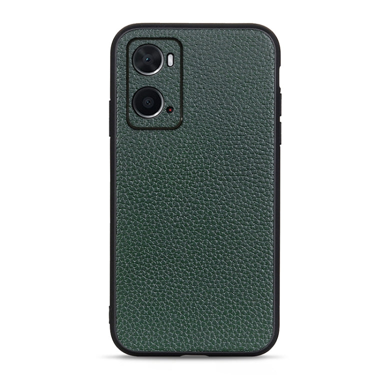 Custodia per telefono in vera pelle con texture Litchi, For OPPO A16, For OPPO A76, For vivo X80 Pro, For Samsung Galaxy M33 5G