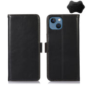 Custodia per telefono in pelle di vacchetta con strato superiore Crazy Horse, For iPhone 13