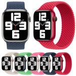 Cinturino in nylon intrecciato per Apple Watch Series 7 45mm / 6&SE&5&4 44mm / 3&2&1 42mm, 135mm, 150mm, 165mm