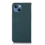 KHAZNEH Custodia per telefono in pelle di vacchetta con strato superiore nappa, For iPhone 13