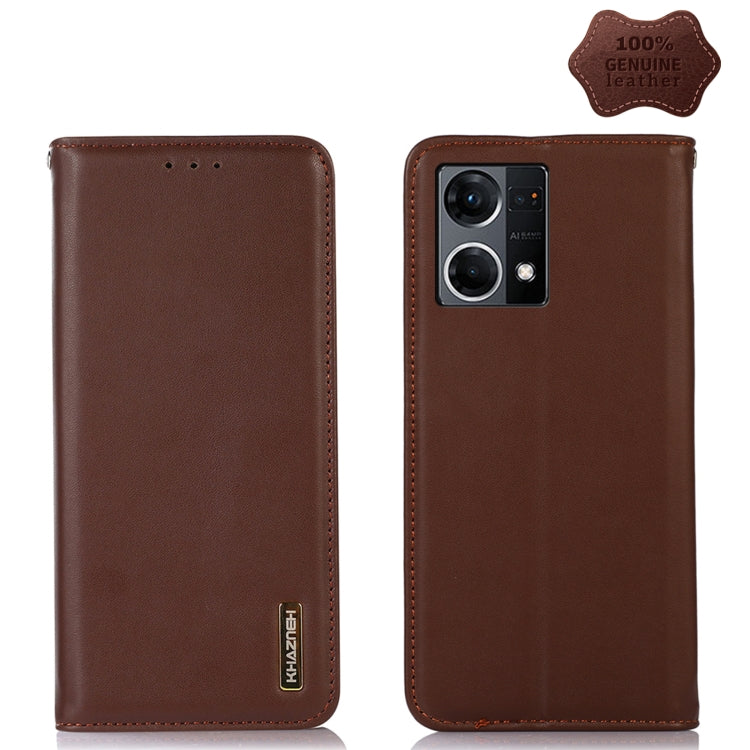 KHAZNEH Custodia per telefono in pelle di vacchetta con strato superiore nappa, For Nokia X100, For OPPO Reno7 4G Global/F21 Pro 4G, For Xiaomi Redmi 10A / 9C, For Samsung Galaxy F23 5G / M23, For Samsung Galaxy M53 5G, For Samsung Galaxy S21 FE 5G