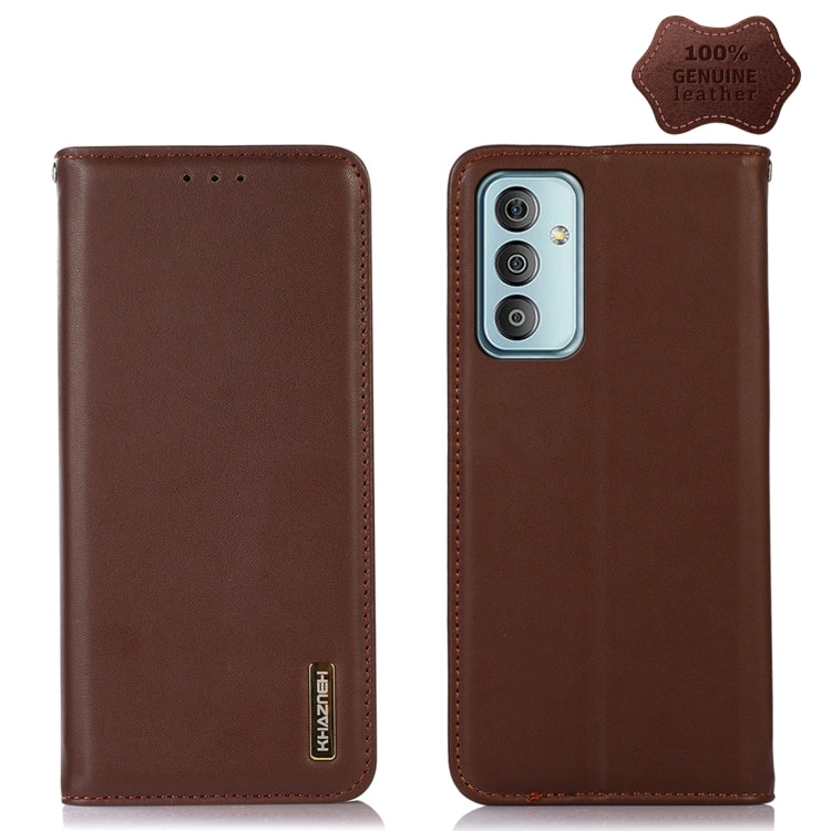 KHAZNEH Custodia per telefono in pelle di vacchetta con strato superiore nappa, For Nokia X100, For OPPO Reno7 4G Global/F21 Pro 4G, For Xiaomi Redmi 10A / 9C, For Samsung Galaxy F23 5G / M23, For Samsung Galaxy M53 5G, For Samsung Galaxy S21 FE 5G