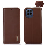 KHAZNEH Custodia per telefono in pelle di vacchetta con strato superiore nappa, For Nokia X100, For OPPO Reno7 4G Global/F21 Pro 4G, For Xiaomi Redmi 10A / 9C, For Samsung Galaxy F23 5G / M23, For Samsung Galaxy M53 5G, For Samsung Galaxy S21 FE 5G