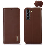 KHAZNEH Custodia per telefono in pelle di vacchetta con strato superiore nappa, For Nokia X100, For OPPO Reno7 4G Global/F21 Pro 4G, For Xiaomi Redmi 10A / 9C, For Samsung Galaxy F23 5G / M23, For Samsung Galaxy M53 5G, For Samsung Galaxy S21 FE 5G