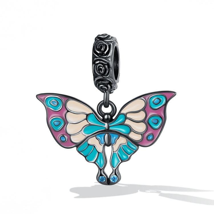 Accessori per collana braccialetto fai-da-te con ciondolo artistico a forma di farfalla in argento sterling S925, Artistic Butterfly