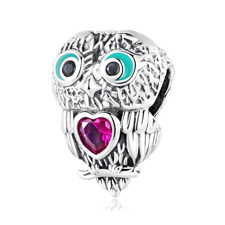 Accessori per collana braccialetto fai da te con perline di gufo carino in argento sterling S925, Cute Owl