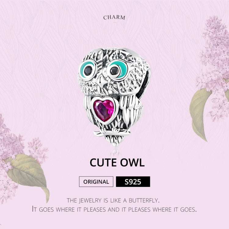 Accessori per collana braccialetto fai da te con perline di gufo carino in argento sterling S925, Cute Owl