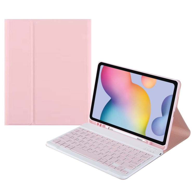 Custodia in pelle per tastiera Bluetooth con cappuccio quadrato A7 con slot per penna per Samsung Galaxy Tab S6 Lite / S7 / A7 10.4 2020, For Samsung Galaxy Tab S6 Lite