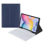 Custodia in pelle per tastiera Bluetooth con cappuccio quadrato A7 con slot per penna per Samsung Galaxy Tab S6 Lite / S7 / A7 10.4 2020, For Samsung Galaxy Tab S6 Lite