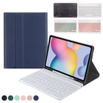 Custodia in pelle per tastiera Bluetooth con cappuccio quadrato A7 con slot per penna per Samsung Galaxy Tab S6 Lite / S7 / A7 10.4 2020, For Samsung Galaxy Tab S6 Lite
