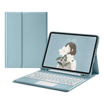Custodia in pelle con tastiera Bluetooth con cappuccio rotondo con slot per penna per Samsung Galaxy Tab S6 Lite / S7 / A7 10.4 2020, For Samsung Galaxy Tab S6 Lite