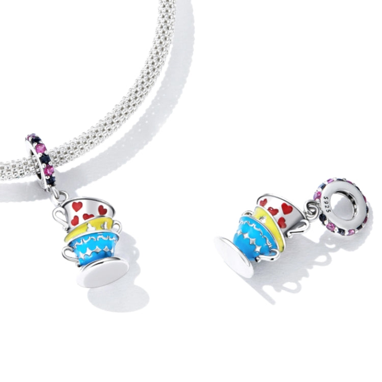 Accessori per collana braccialetto fai-da-te con ciondolo a forma di tazza magica in argento sterling S925, Magic Cup