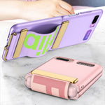 GKK Ultra-sottile custodia a libro per telefono con copertura completa con cinturino, For Samsung Galaxy Z Flip