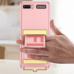 GKK Ultra-sottile custodia a libro per telefono con copertura completa con cinturino, For Samsung Galaxy Z Flip