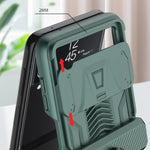 Custodia per cellulare con armatura magnetica scorrevole GKK con supporto per anello, For Samsung Galaxy Z Flip3 5G