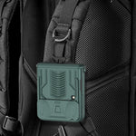 Custodia per cellulare con armatura magnetica scorrevole GKK con supporto per anello, For Samsung Galaxy Z Flip3 5G