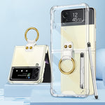 Custodia per telefono Airbag antiurto GKK con supporto ad anello e penna stilo, with Stylus Pen