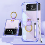 Custodia per telefono Airbag antiurto GKK con supporto ad anello e penna stilo, with Stylus Pen