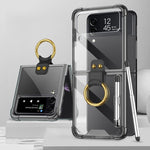 Custodia per telefono Airbag antiurto GKK con supporto ad anello e penna stilo, with Stylus Pen