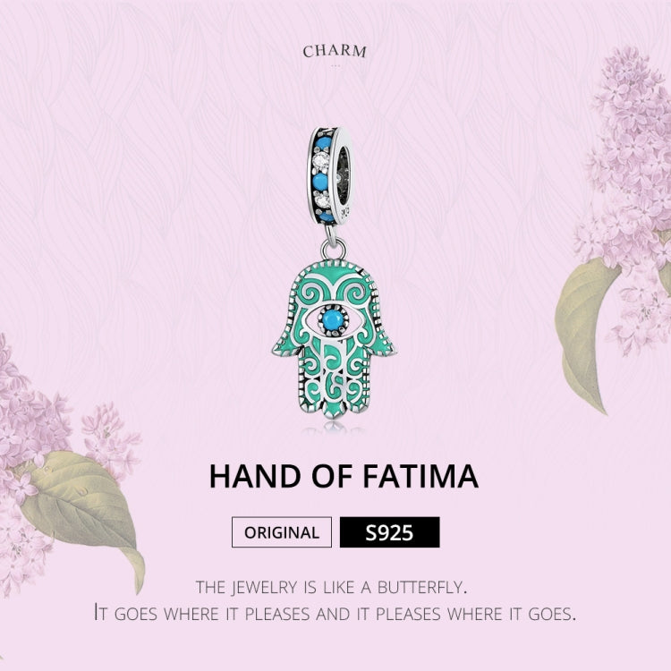 Accessori per collana braccialetto fai-da-te con ciondolo mano di Fatima in argento sterling S925, Hand Of Fatima