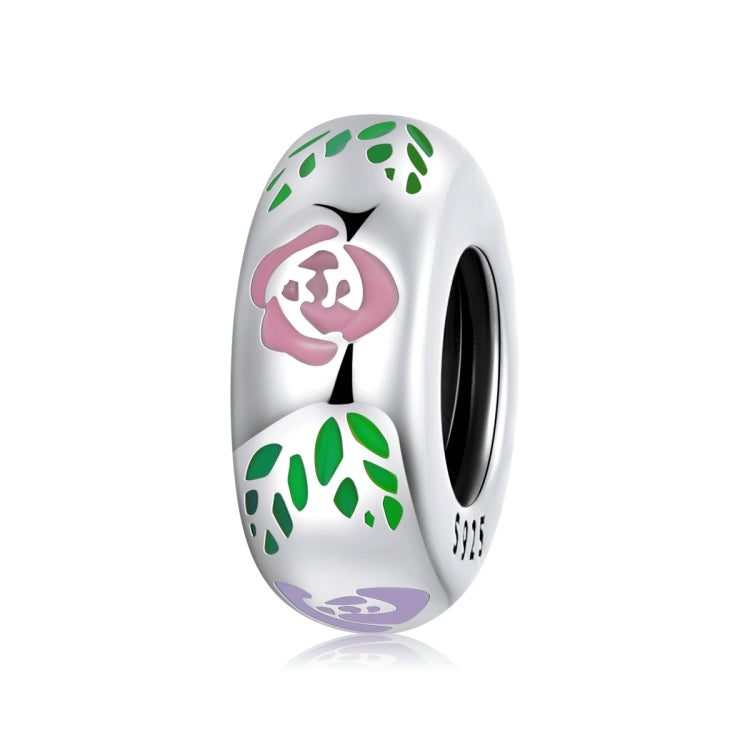 Accessori per collana braccialetto fai-da-te con perline doodle di fiori in argento sterling S925, Flower Doodle