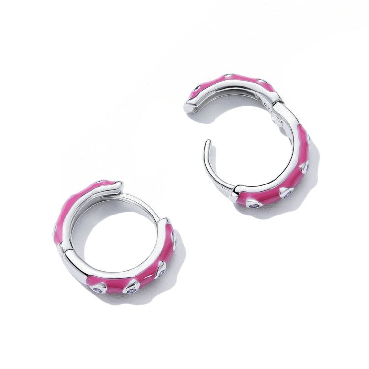 Orecchini da donna con fibbia per orecchio a cuore in argento sterling S925, Heart Ear Buckle