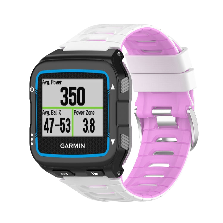 Cinturino per orologio con fibbia in acciaio bicolore, For Garmin Forerunner 920XT