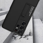 Custodia per telefono antiurto ultrasottile GKK con supporto, slot per penna e penna stilo, For Samsung Galaxy S21 Ultra 5G