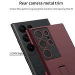 Custodia per telefono antiurto ultrasottile GKK con supporto, For Samsung Galaxy S22 5G, For Samsung Galaxy S22 Ultra 5G