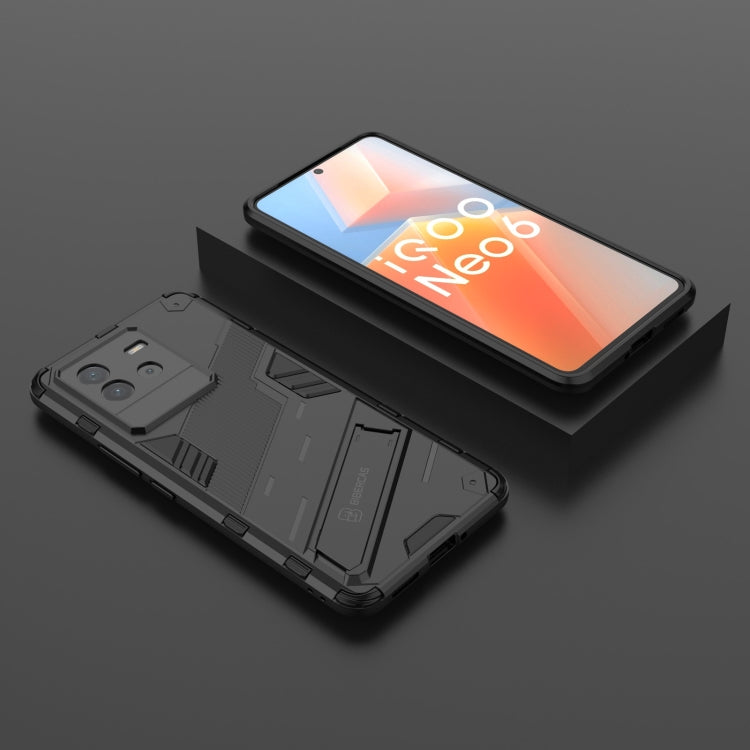 Punk Armor PC + Custodia per telefono in TPU con supporto, For vivo iQOO Neo6 5G